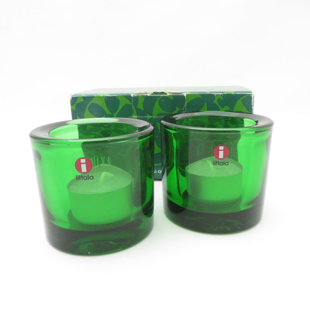 工場 【2個】イッタラ・マリメッコ／キャンドルホルダー／kivi