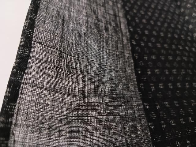 平和屋着物＊夏物 男性 上布 絣文様 麻 逸品 AABA2811jd 