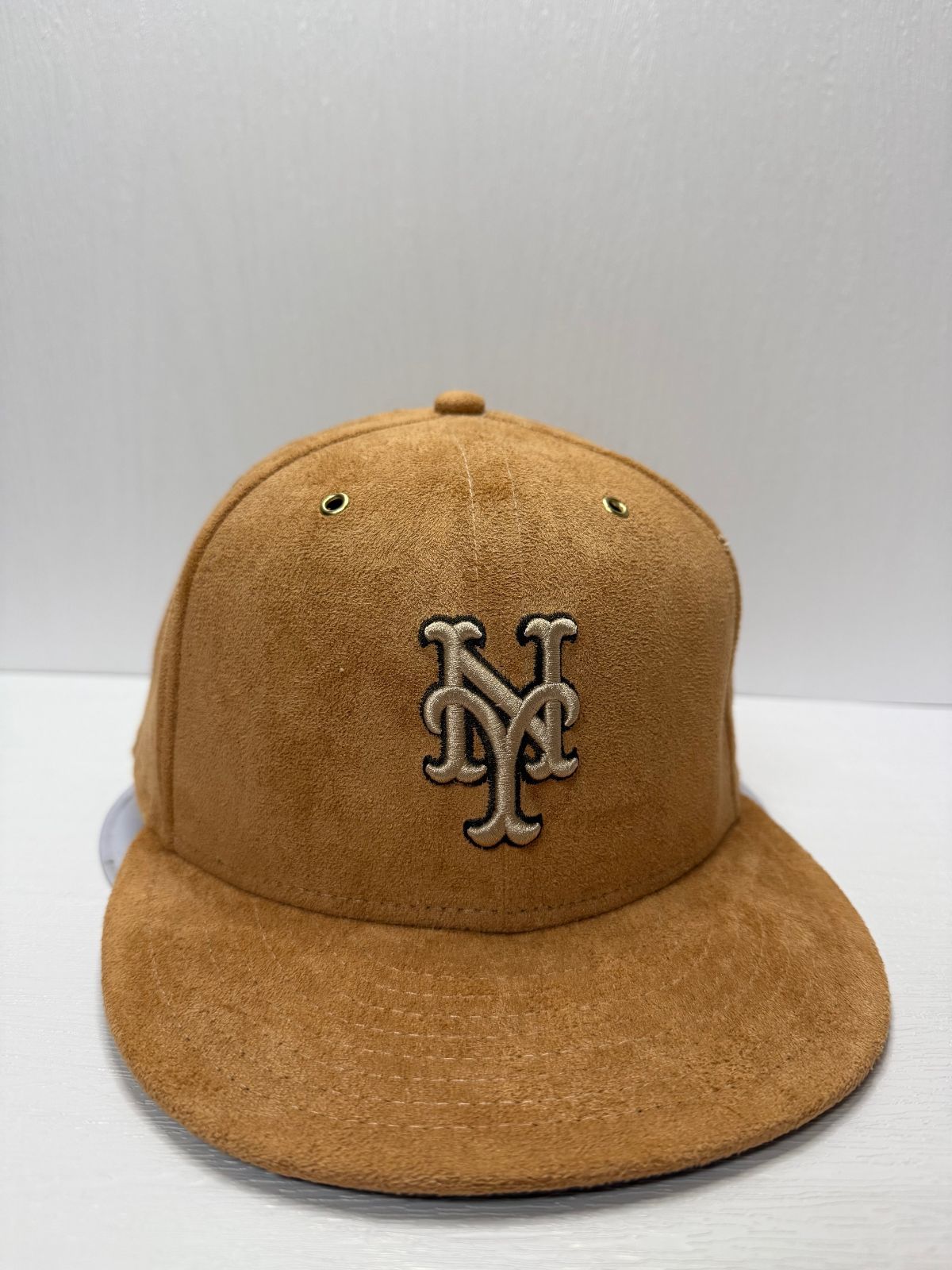 Newera ニューヨークメッツ スウェードレザー 59fifty フィッティドキャップ ブラウン