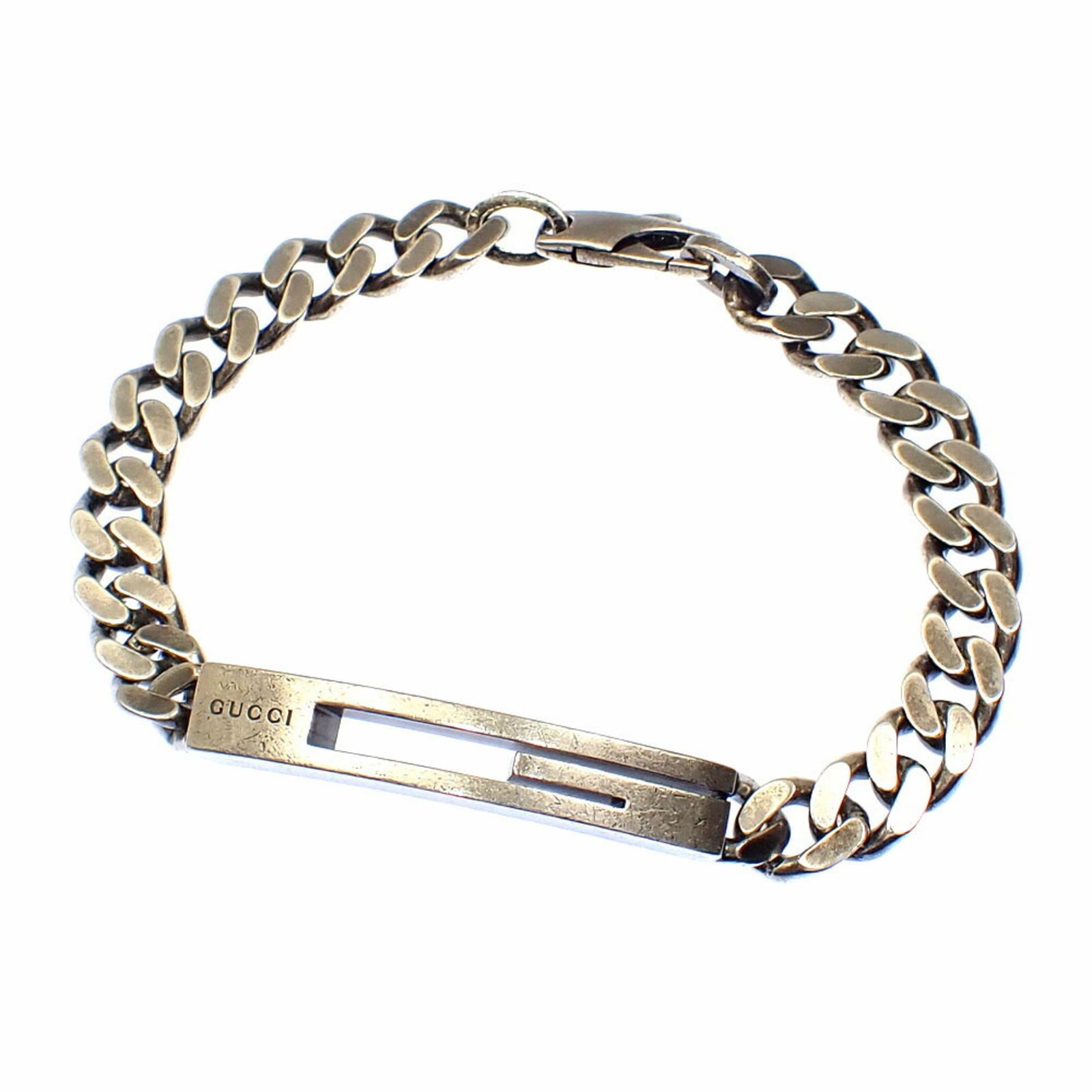 グッチ Gucci グッチ カットアウトG ブレスレット SV925 29.7g シルバー レディース メンズ 男女