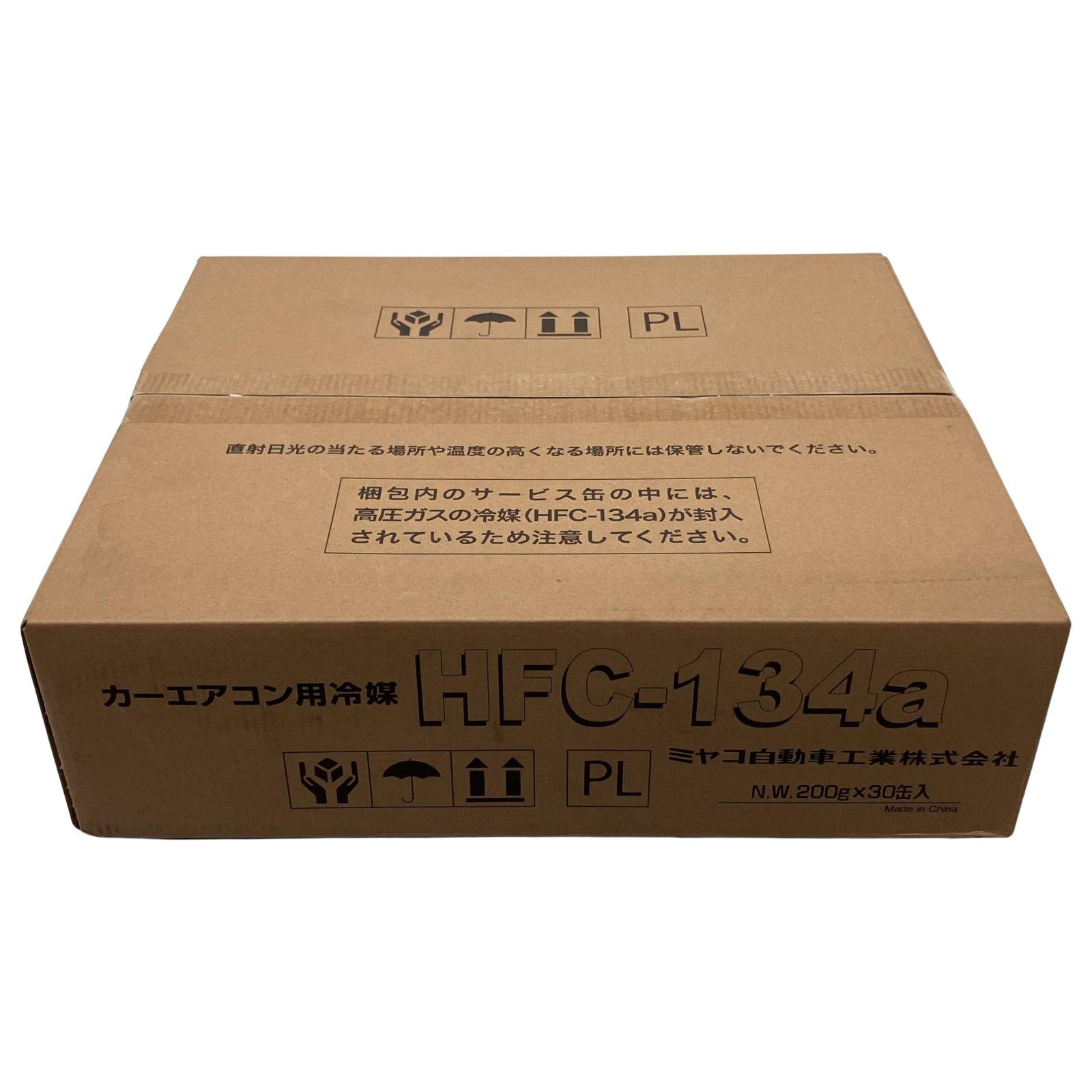 △△ ミヤコ自動車工業株式会社 カーエアコン用冷媒ガス 200g×30缶 HFC-134A