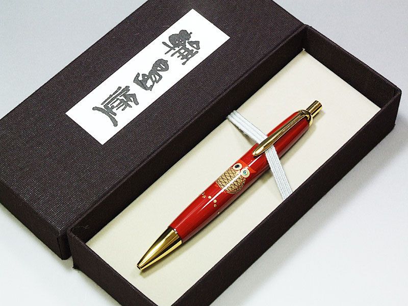 輪島塗 本うるし 珠流筆（ボールペン） 輪島塗 本うるし 珠流筆（ボールペン）秋草（黒） – 漆陶舗