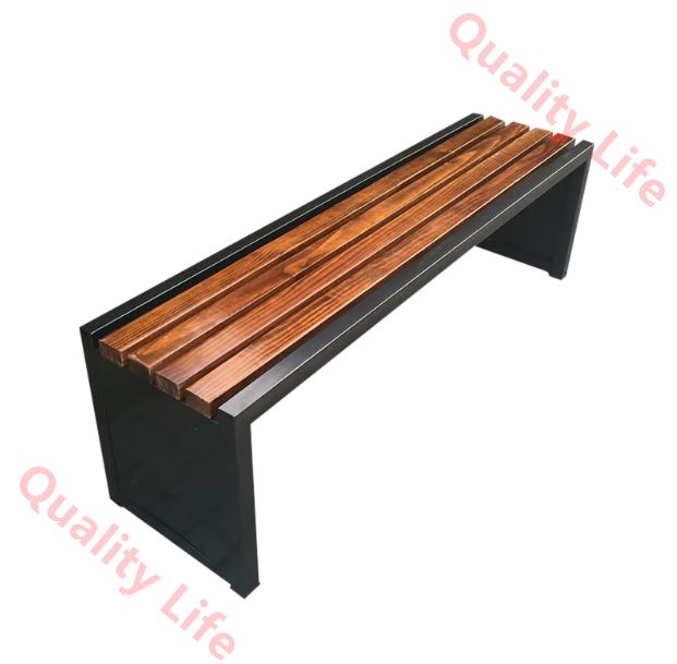 情緒豊かな アウトドアガーデンベンチ 2人用シートバックレスアウトドアベンチ 全天候型アウトドアベンチ スラットシート ポーチ デッキ 公園 庭 玄関 小道用 サイズ 100x40x45cm スニーカー