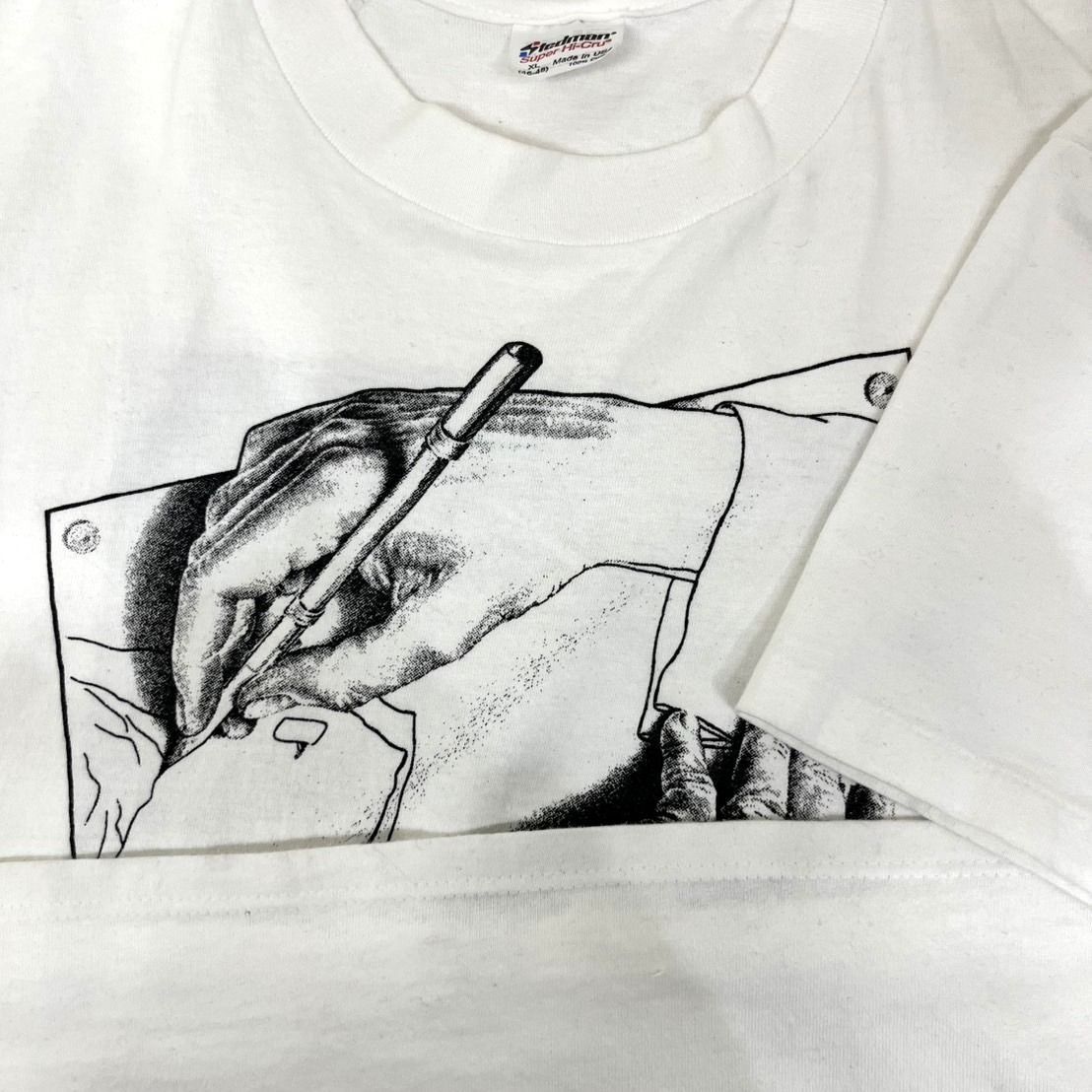 80s MC エッシャー ヴィンテージ Tシャツ アートT だまし絵 80s M.C.ESCHER マウリッツ エッシャー だまし絵 アート ビンテージ