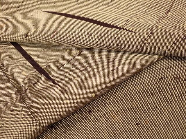 平和屋着物▽ざざんざ織 伊兵衛織 単衣 霞文 正絹 逸品 DAAO3516fe