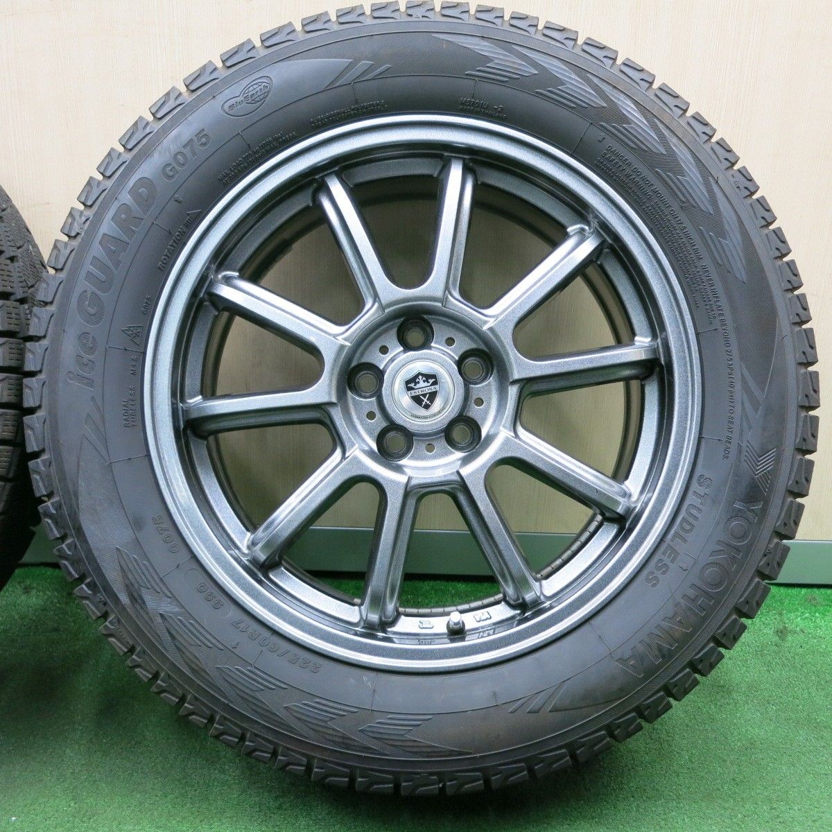 送料無料* バリ溝！21年！キレイ！9分☆XV 等 225/60R17 スタッドレス 