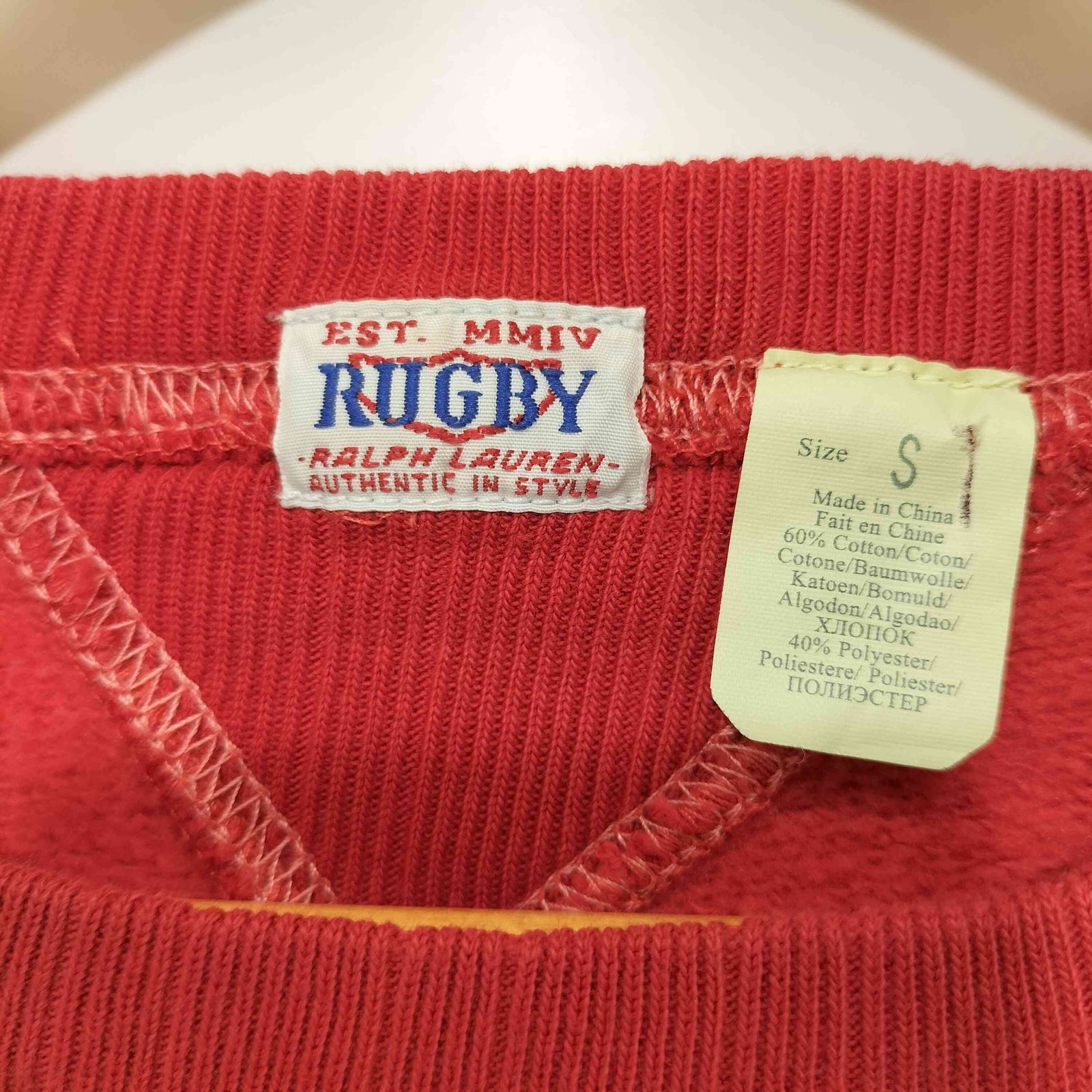 RUGBY RALPH LAUREN レザーコンビサスペンダー ラビットイヤー スーピマコットン ラグビーストライプ ジョニーカラー