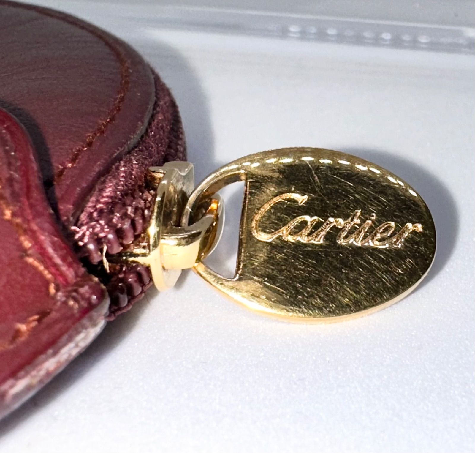 CARTIER ☆ カルティエ コインケース、 丸型小物、レザー ・レディース 