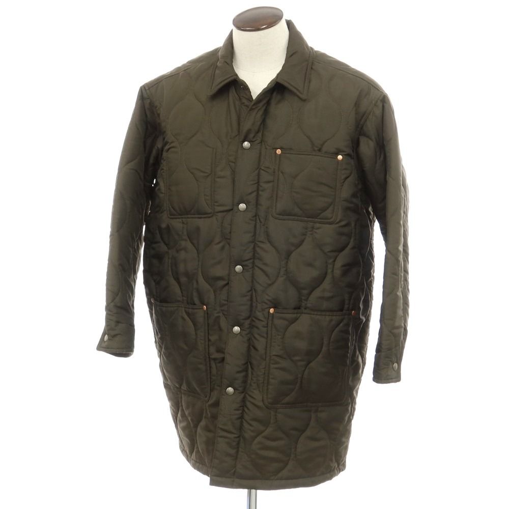 【中古】トラディショナルウェザーウェア Traditional Weatherwear ポリエステル 中綿入り キルティングコート ダークオリーブ【サイズ40】【メンズ】