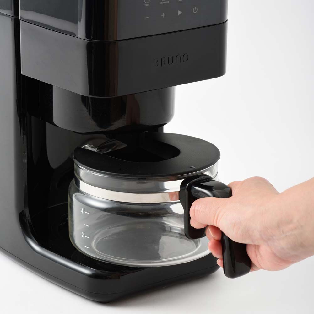 BRUNO ブルーノ コーン式 ミル付き全自動 コーヒーメーカー グレージュ