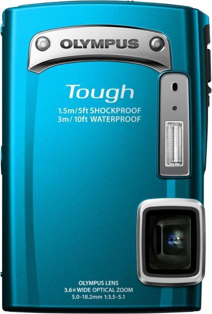 OLYMPUS デジタルカメラ TG-320 1400万画素 3m防水 1.5m耐落下衝撃 ブルー