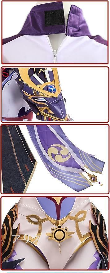 原神（げんしん）禍津御建鳴神命・雷電将軍 コスプレ 衣装 ウィッグ付き Amazon.co.jp: [Sanjucos] 原神げんしん 稲妻 雷電将軍 雷電影