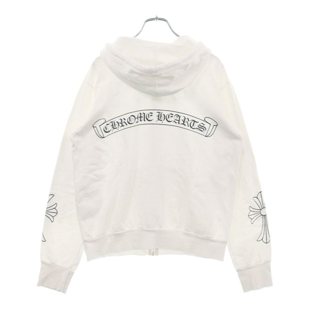 CHROME HEARTS (クロムハーツ) OLD Zip Up Hoodie オールド バック  