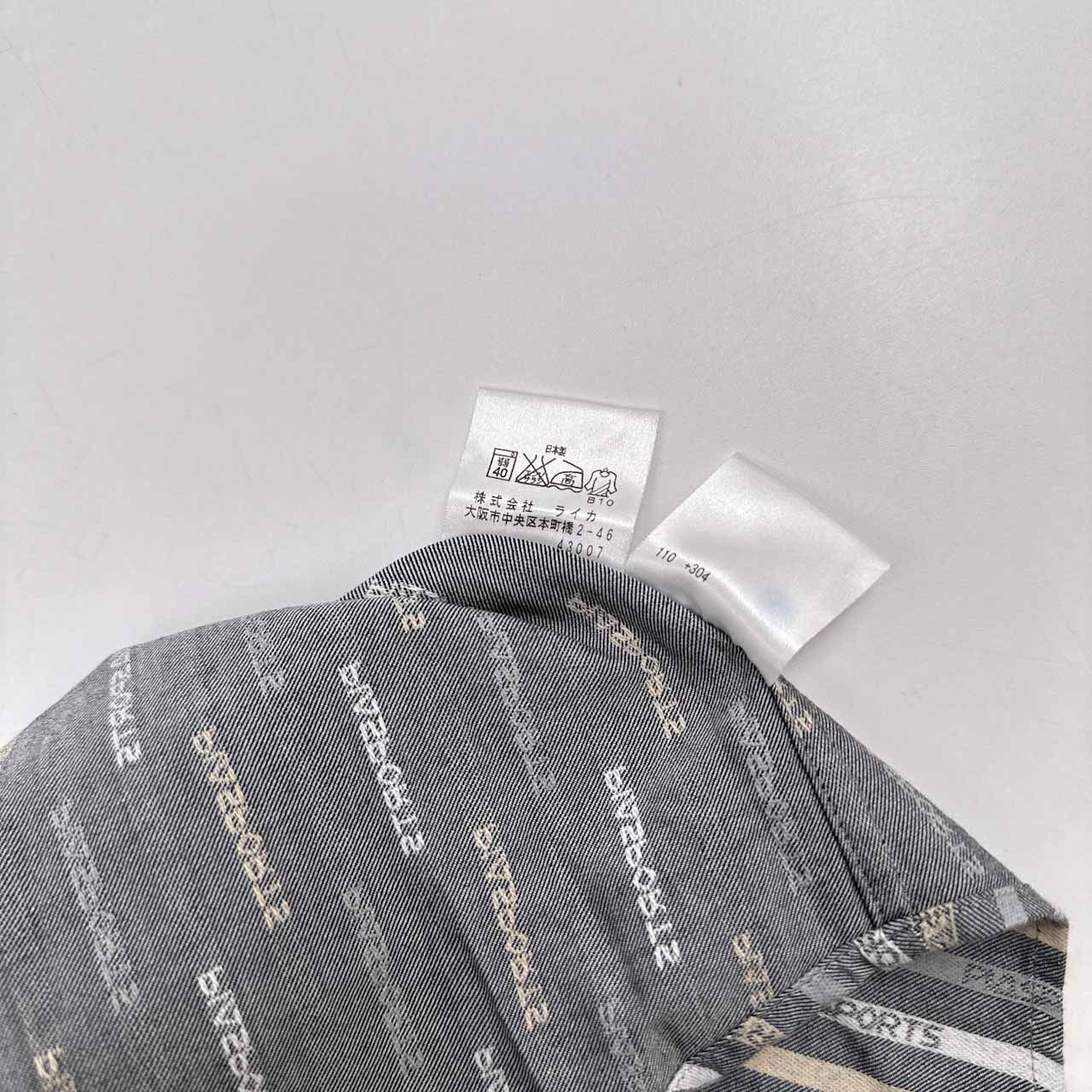 PIASPORTS ピアスポーツ ロゴデザイン ストライプ BD ボタンダウン