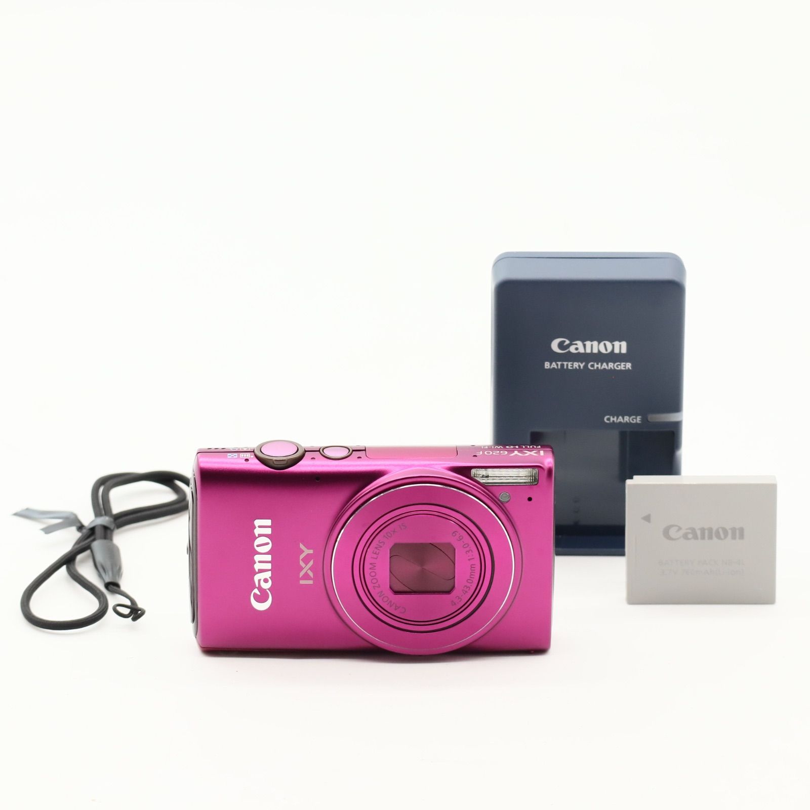 【訳あり】Canon IXY 620F コンデジ ピンク 充電器 バッテリー付 訳あり】Canon IXY 620F コンデジ ピンク 充電器 バッテリー付