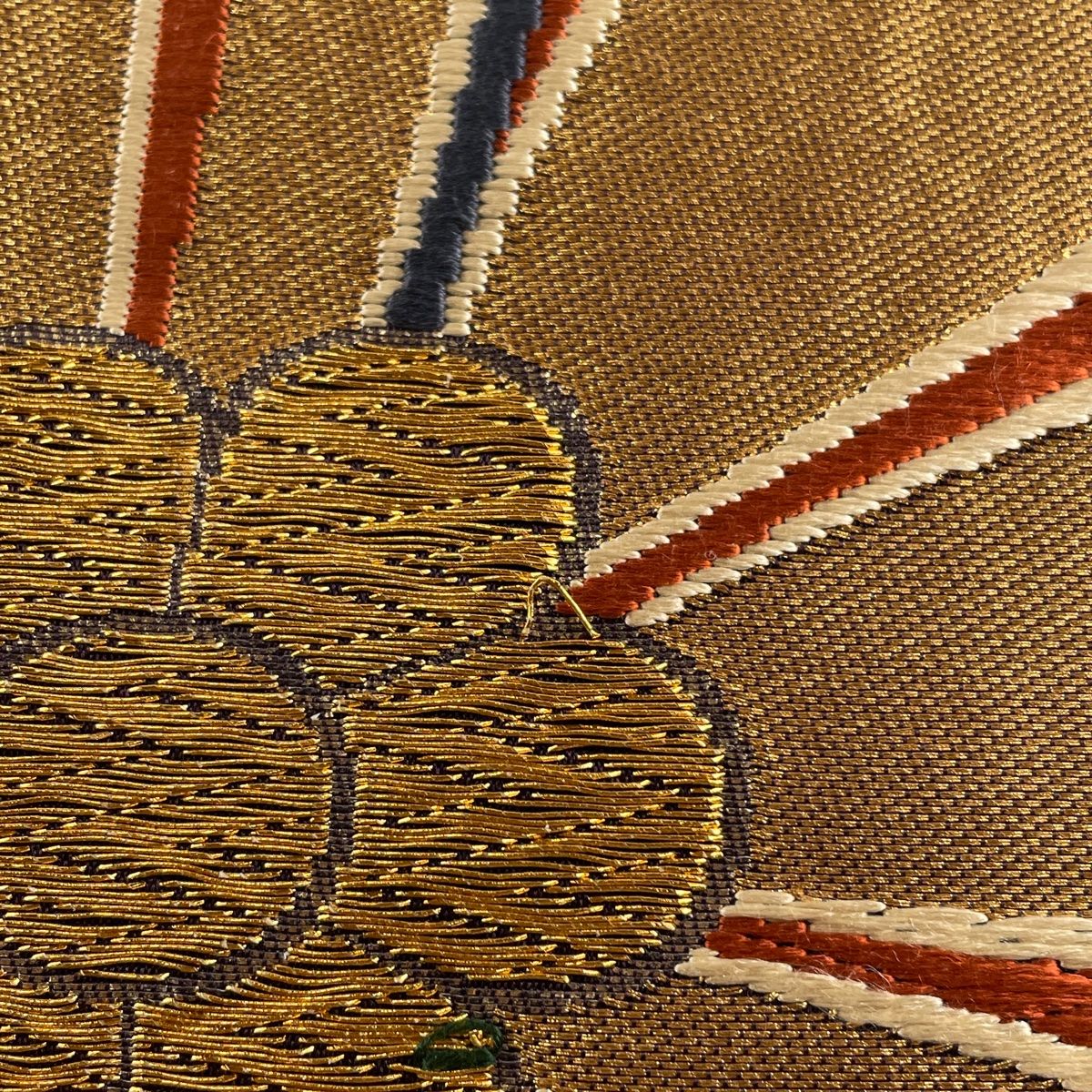 袋帯 秀品 菊 金糸 箔 焦茶色 六通 正絹 【中古】 - メルカリ