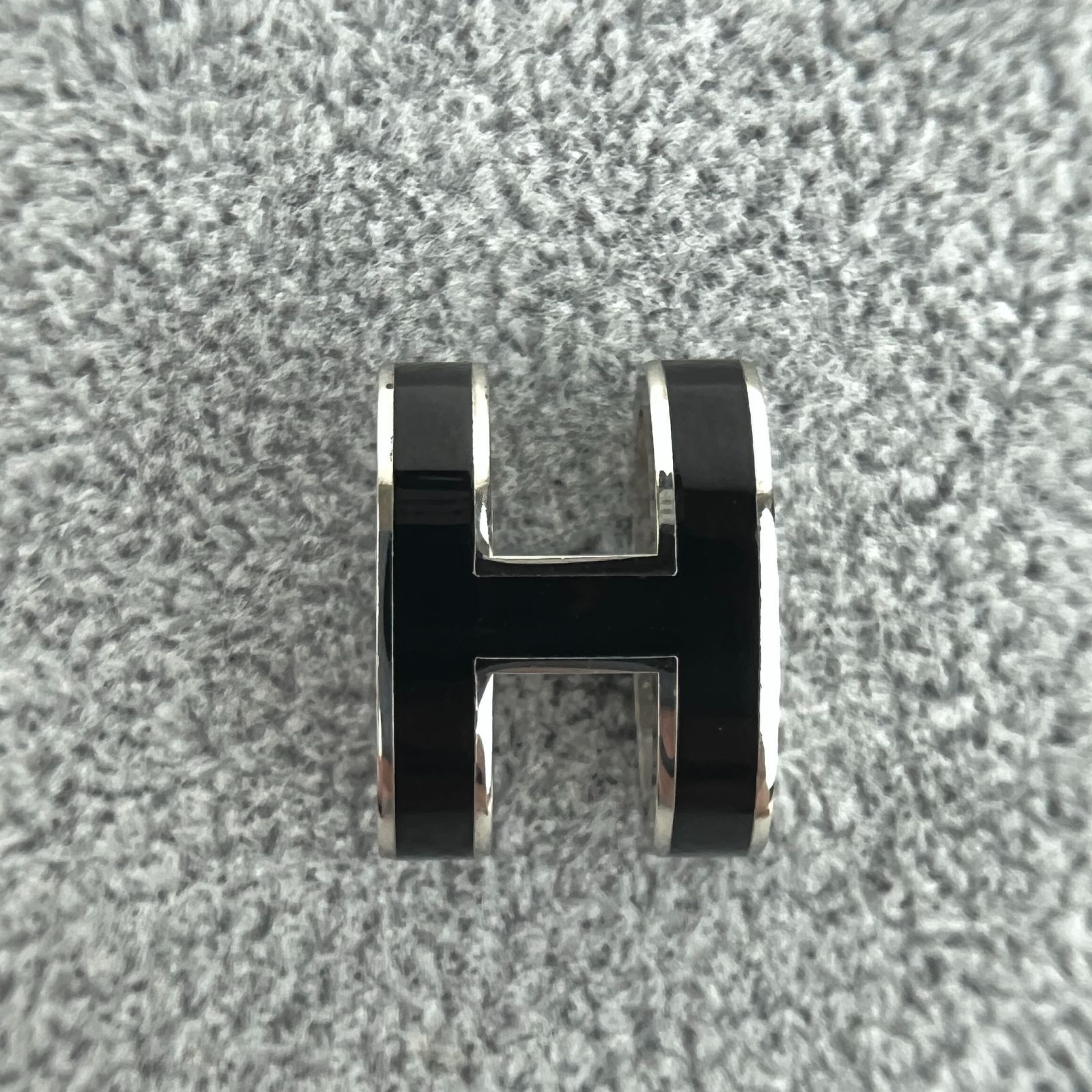 美品　HERMESエルメス ポップHネックレス シルバー×ブラック 中古】HERMES エルメス ポップH アクセサリー ネックレス