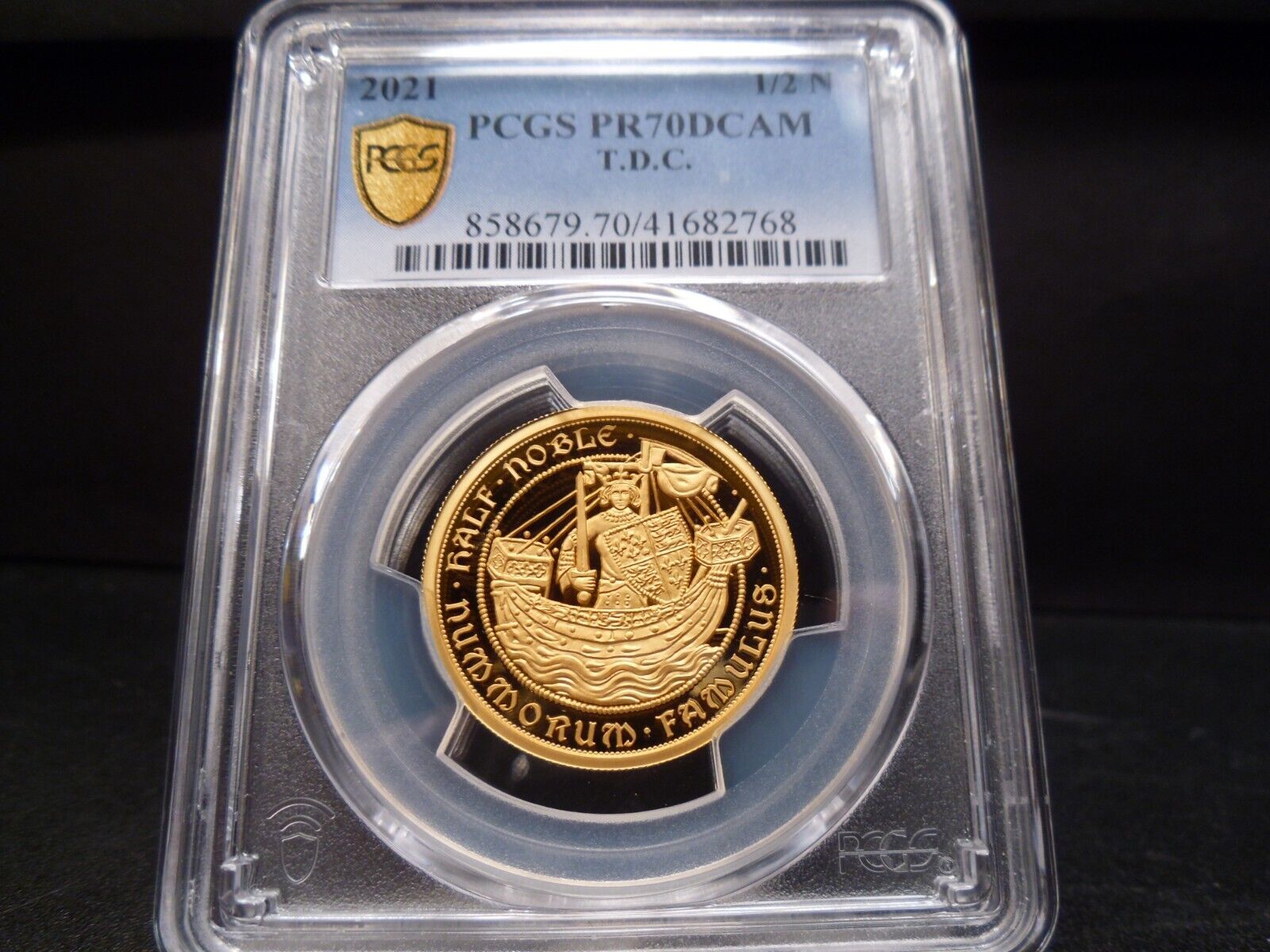 2021 PR70DCAM Elizabeth II G Proof Noble 1|2 oz PCGS Certified Mint Perfect