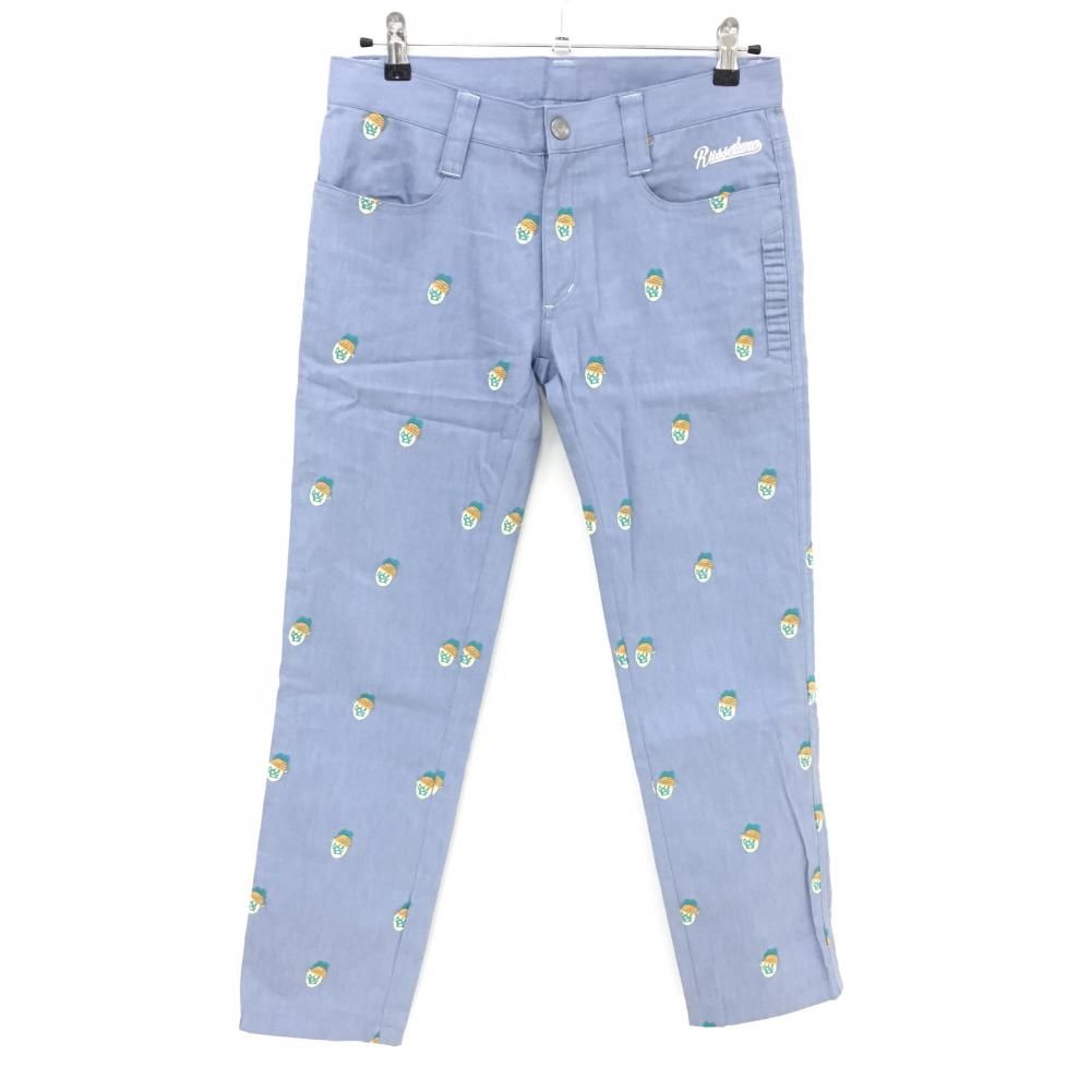 PEARLY GATES - 専用 極美品 ラッセルノ RUSSELUNO パンツ サイズ5 ルチャ ☆特価☆【美品】ラッセルノ パンツ ライトブルー系×イエロー
