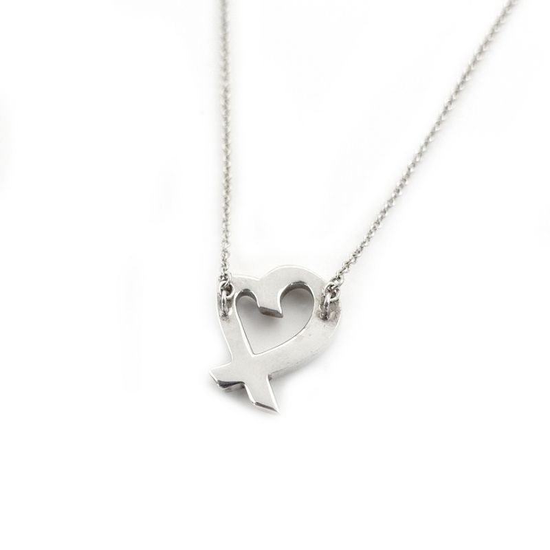 ティファニー　ラビングハート　1Pダイヤ　ネックレス　925 ティファニー Tiffany&Co. ラビングハート ネックレス 1P ダイヤ
