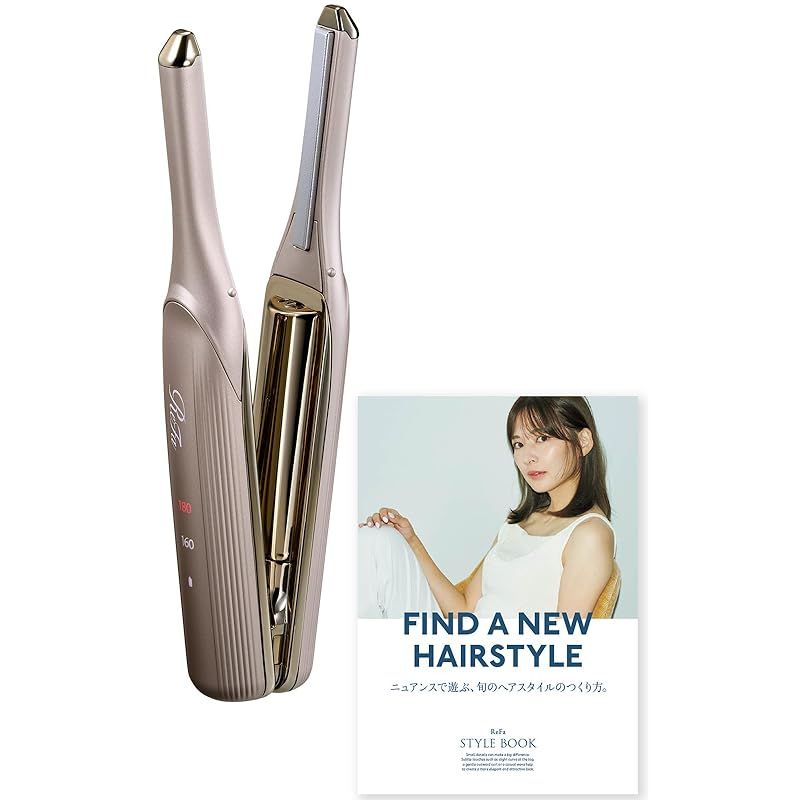 ◆新モデル◆ 公式ストア ReFa FINGR IRON ST6 リファフィンガーアイロン ST6 シャンパンゴールド ヘアアレンジガイドブック付 1