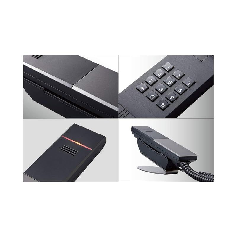 ホテル客室や企業の受付向け電話機 シモール ネオ NS-R01SD MS 黒 0