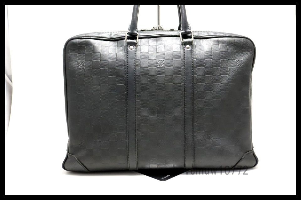 近年モデル希少美中古□LOUIS VUITTON ダミエアンフィニ PDV レザー