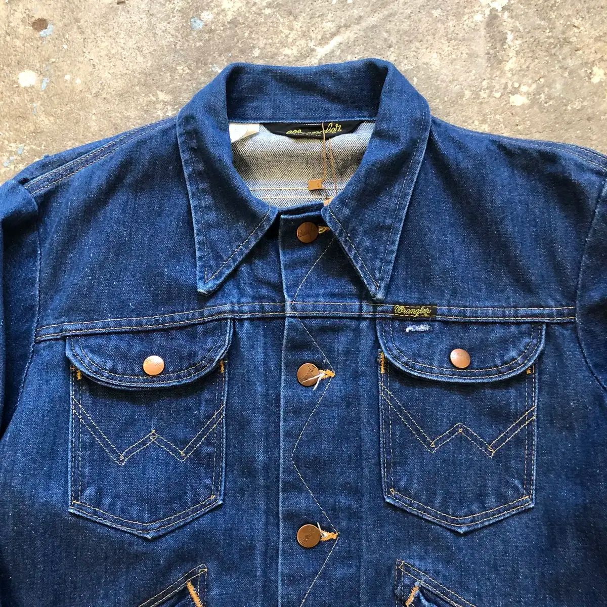 ジャケット・アウター 70s Wrangler - Denim Jacket 124MJ Vintage 1970s WRANGLER 124MJ Denim Jacket Size M/L Made in