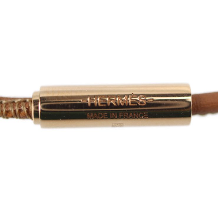 HERMES エルメス ネックレス ヴォースイフト ゴールド　ローズゴールド HERMES エルメス ネックレス ヴォースイフト ゴールド(ブラウン