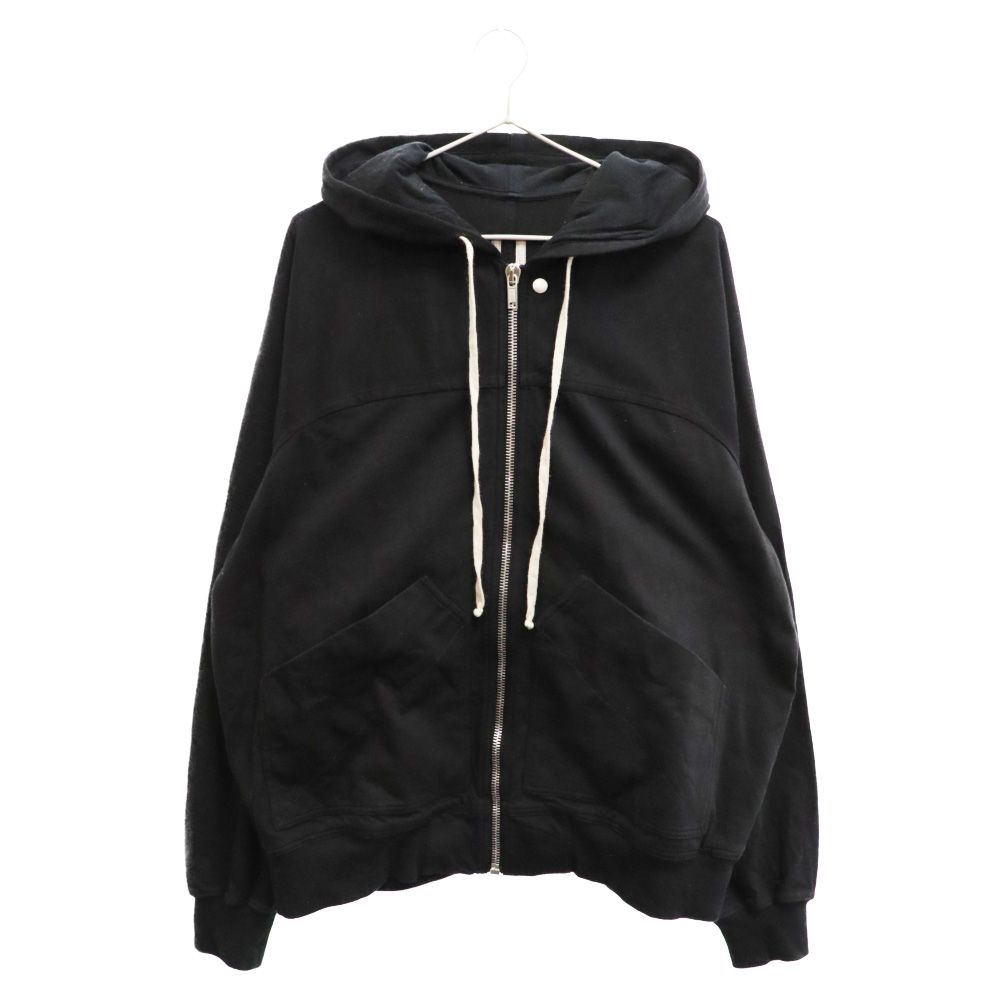 Rick Owens (リックオウエンス) 23SS WINDBREAKER ウィンドブレーカー ジップパーカー ブラック RU01C4281-BA  - メルカリ