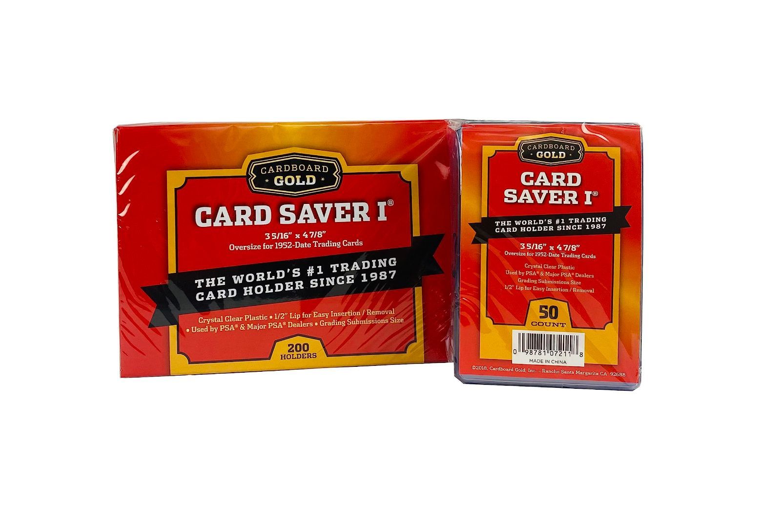Gold (カードボードゴールド) Cardboard カードセーバー1 半硬質カードホルダー PSA/BGSによるカードのグレーディングへの提出用  50枚パック メルカリ