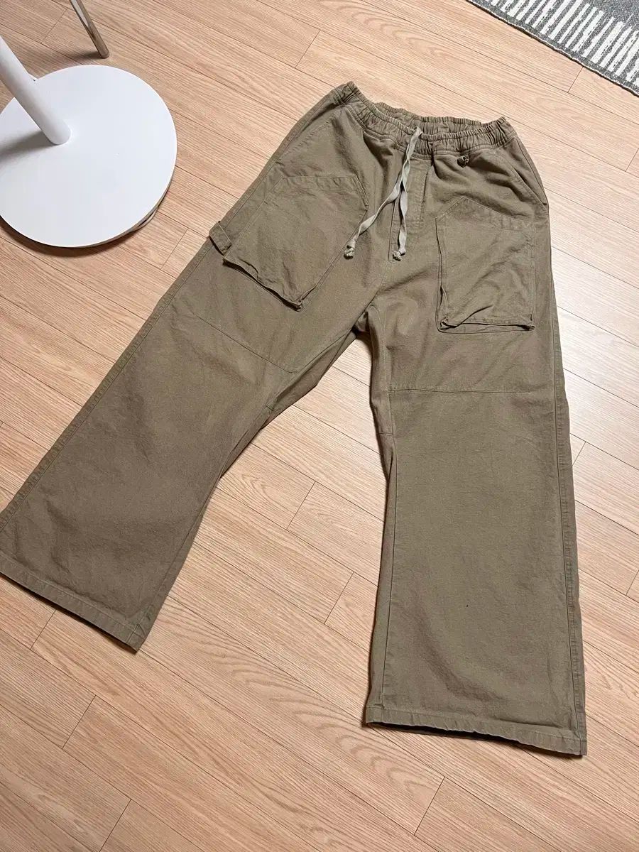 3 ポリテル ペインター パジャマ パンツ ベージュ