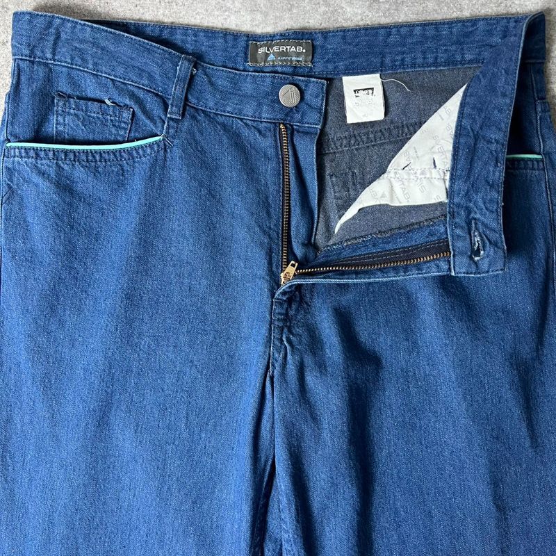 【LEVI’S】90's silverTab Straight USA製 90\u0027s SilverTab フレアデニム USA製 Levi\u0027s silver tab straight+