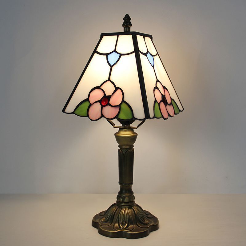 LED電球付き テーブルランプ  照明クラシック ヨーロッパ 手作り LEDテーブルランプ ステンドグラス 照明クラシック ヨーロッパ