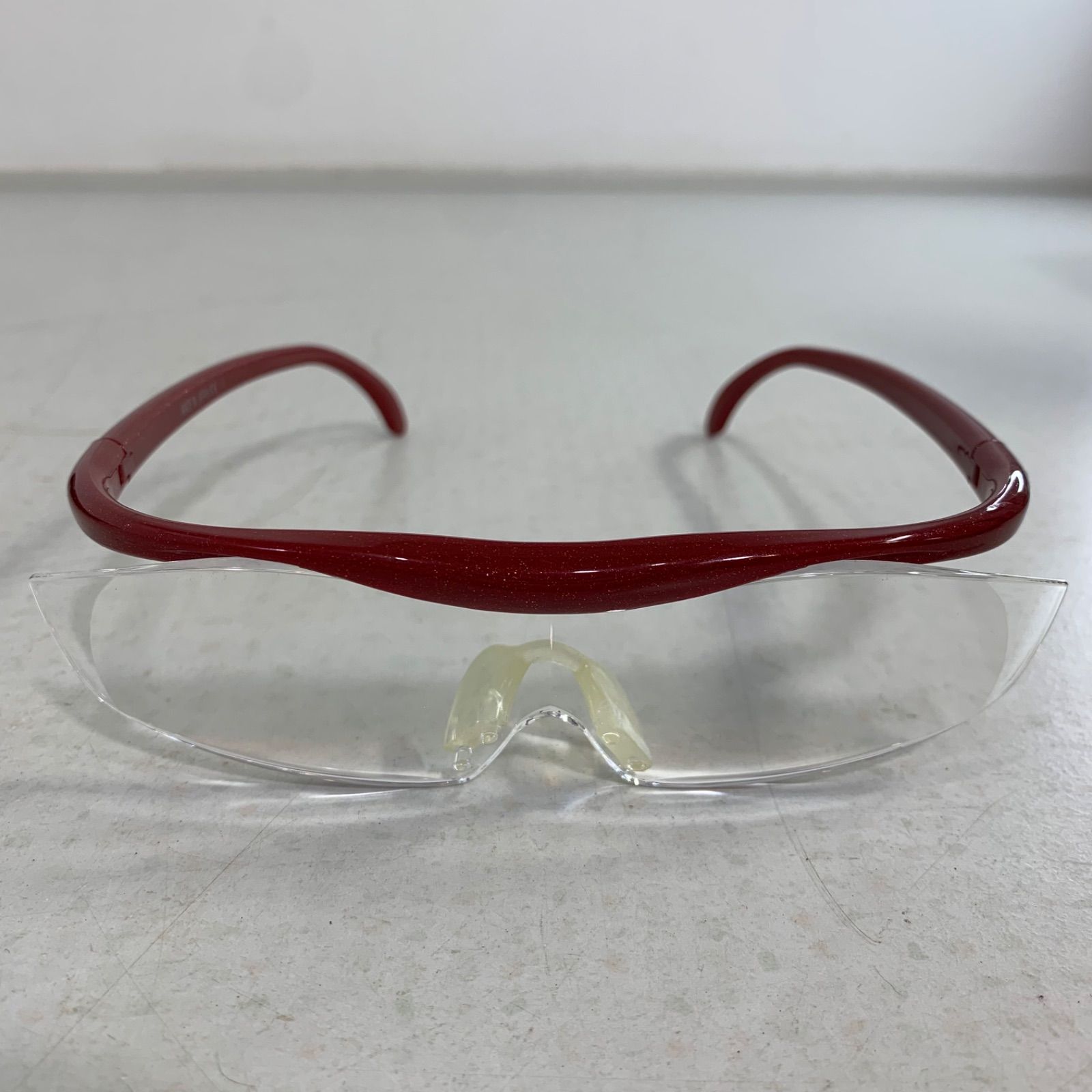 ハズキルーペ メガネ型拡大鏡 1.6倍 眼鏡 ブランド アイウェア レディース メンズ レッド ブラック