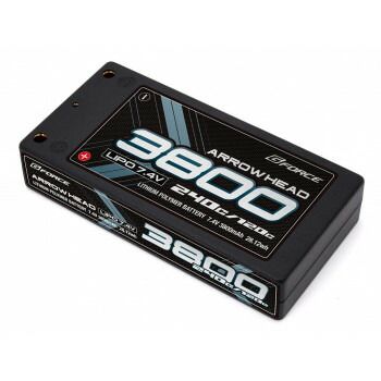 G-FORCE Arrow Head LiPo バッテリー 7.4V 3800mAh 120C/240C GFG016