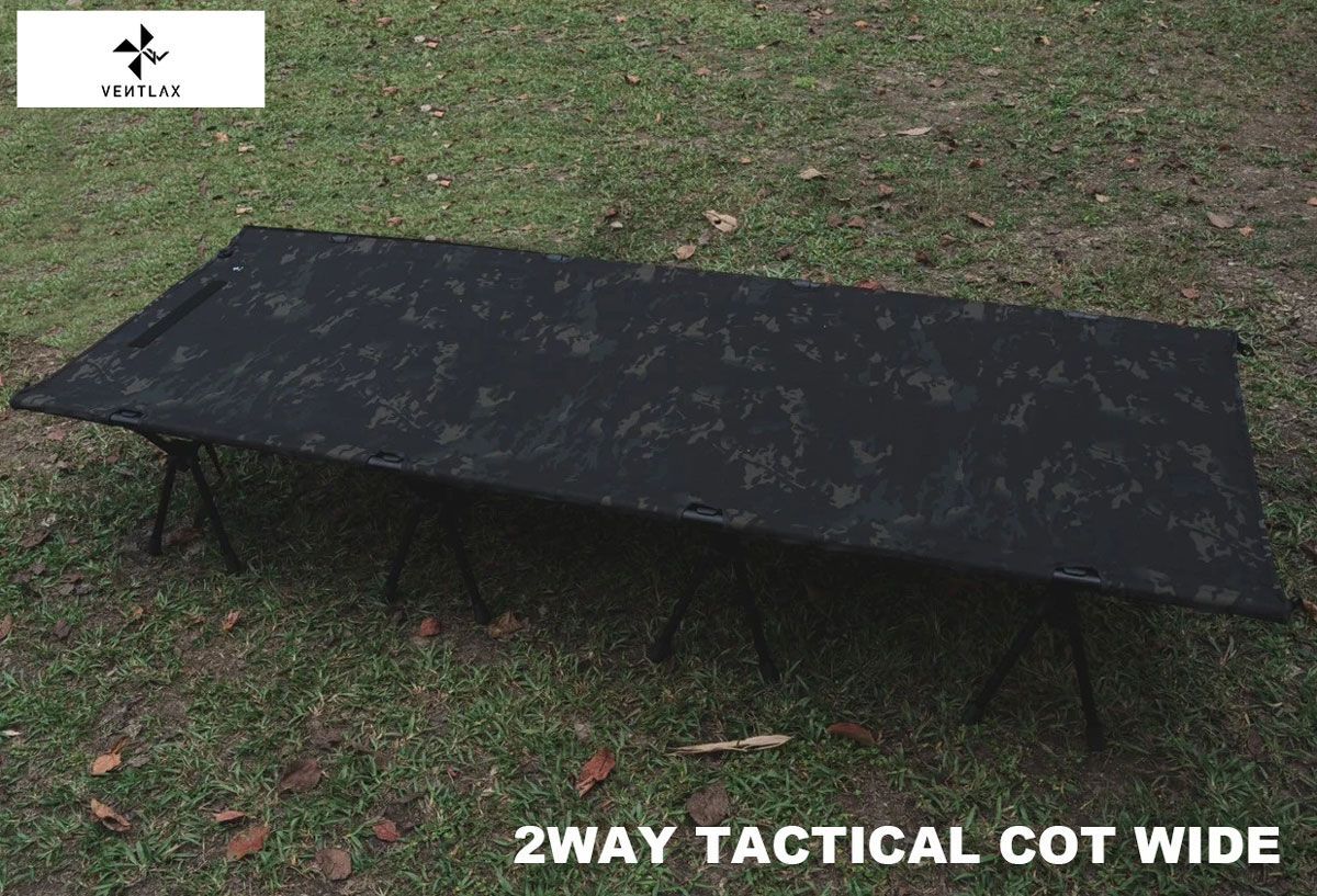 VENTLAX ヴェントラクス 2WAY TACTICAL COT WIDE タクティカルコット ワイド 仮設 ベッド 防災 アウトドア キャンプ ベッド 折りたたみ