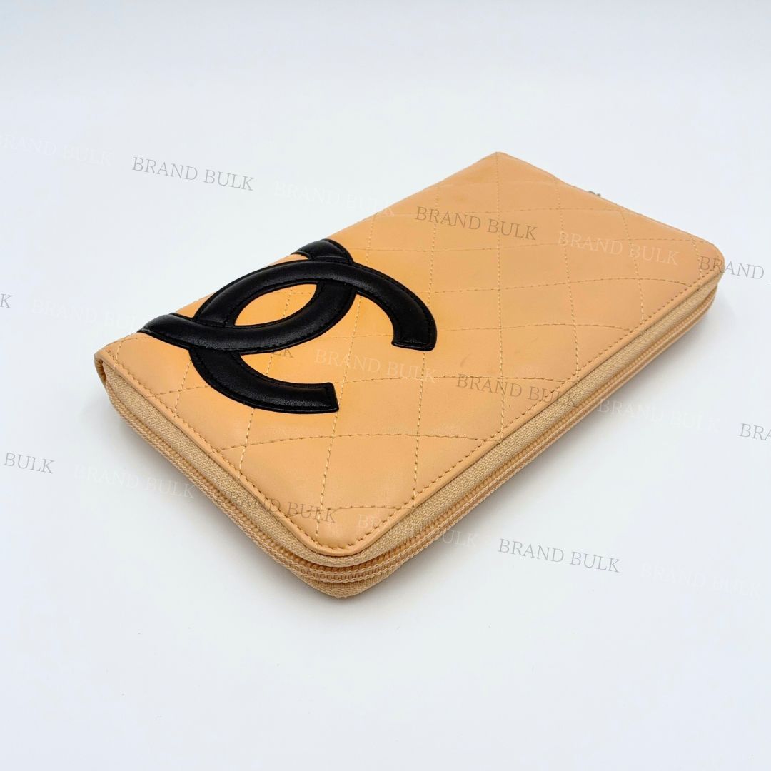 CHANEL マトラッセ　ラムスキン　長財布　ラウンドジップ　ココマーク CHANEL CHANEL/シャネル マトラッセ ラウンドファスナー 長財布