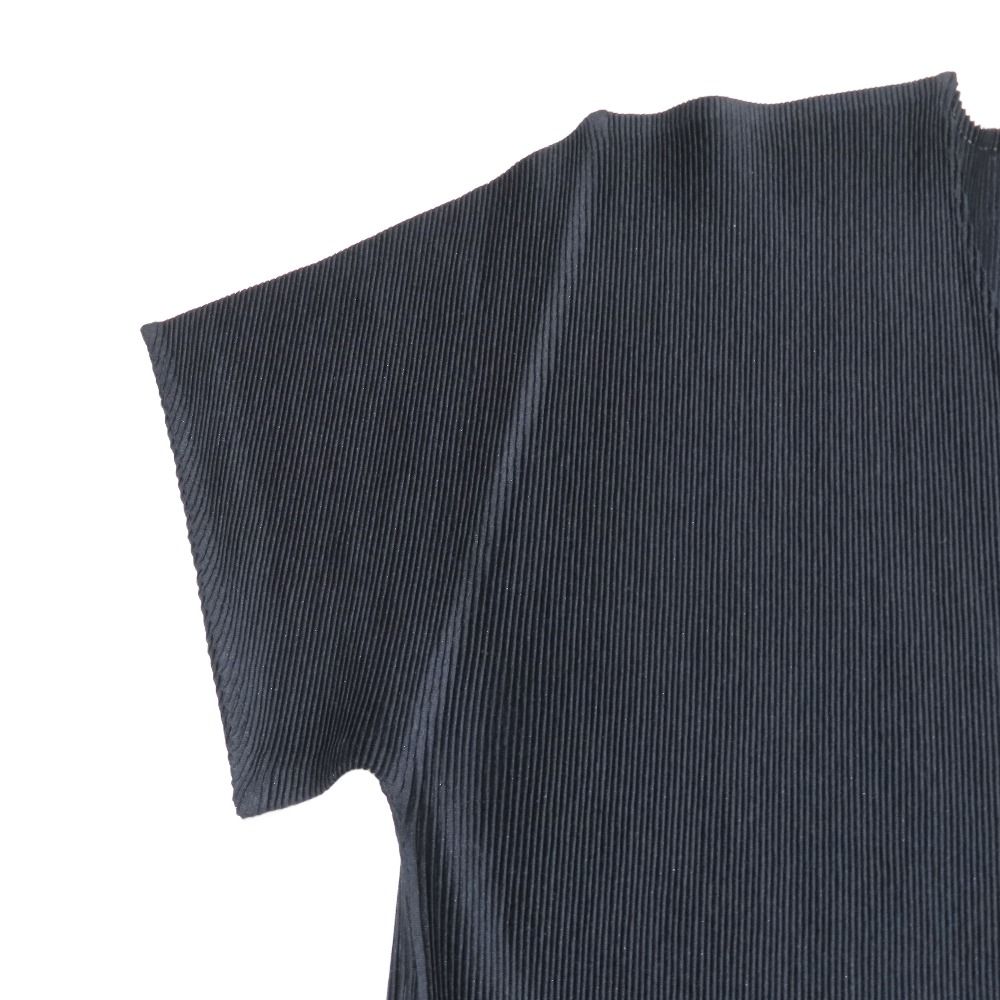 美品 02ss PLEATS PLEASE ISSEY MIYAKE プリーツプリーズ プリーツ加工 Tシャツ カットソー 半袖 Vネック ヴィンテージ 3 ネイビー レディース 古着 中古 USED 中古・古着通販】PLEATS PLEASE ISSEY MIYAKE (プリーツプリーズ