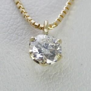 ダイヤモンド ネックレス K18 一粒 0.30ct 鑑定書付 0.30ctup Dカラー VSクラス 3EXカット H&C CGL - メルカリ