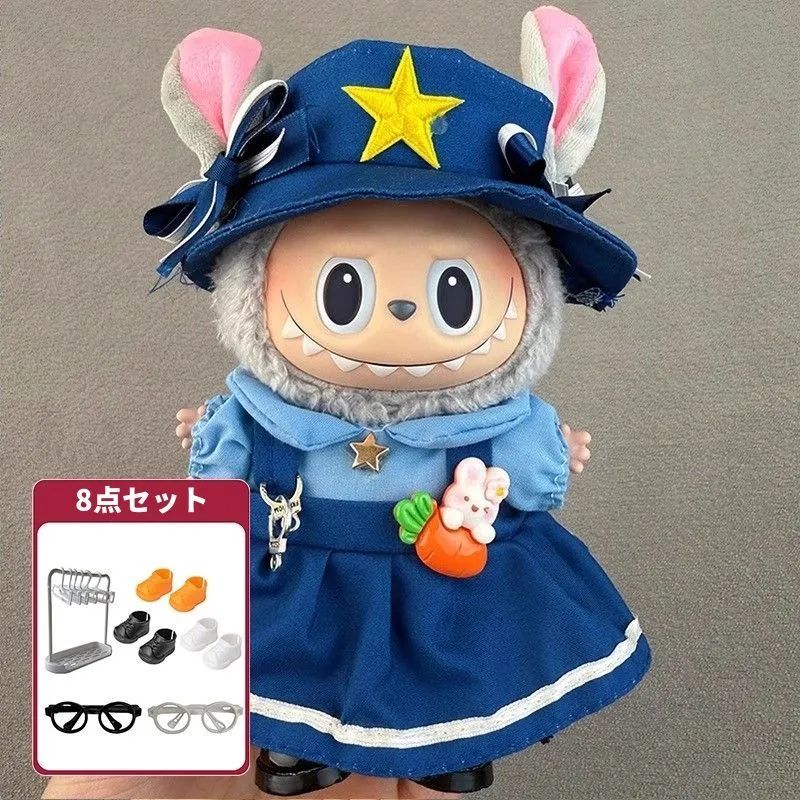 ラブブ labubu 　ぬいぐるみ服着せ替え服　ゴルフ5点セット　スポーツ ラブブ labubu ぬいぐるみ服着せ替え服 ゴルフ5点セット