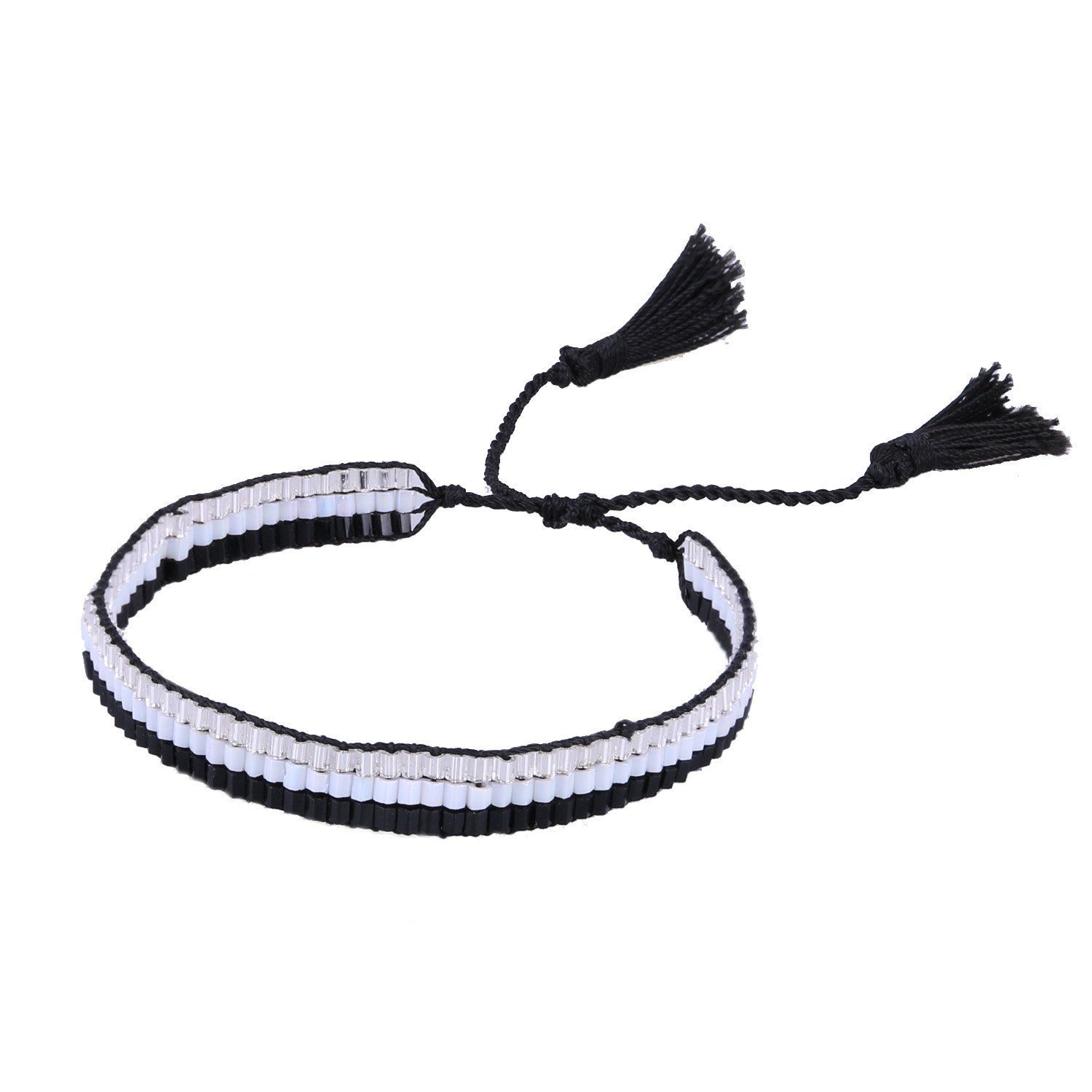 KELITCHブルークリスタルビーズラップブレスレット天然レザーハンドメイドストランドチャームガールズジュエリー パープル