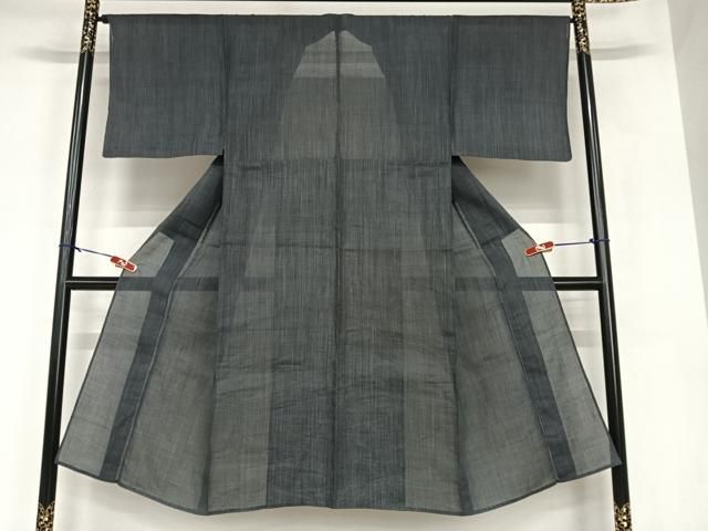 平和屋着物*石川県指定無形文化財 能登上布 本麻手織上布 男性 麻 AABB1367np
