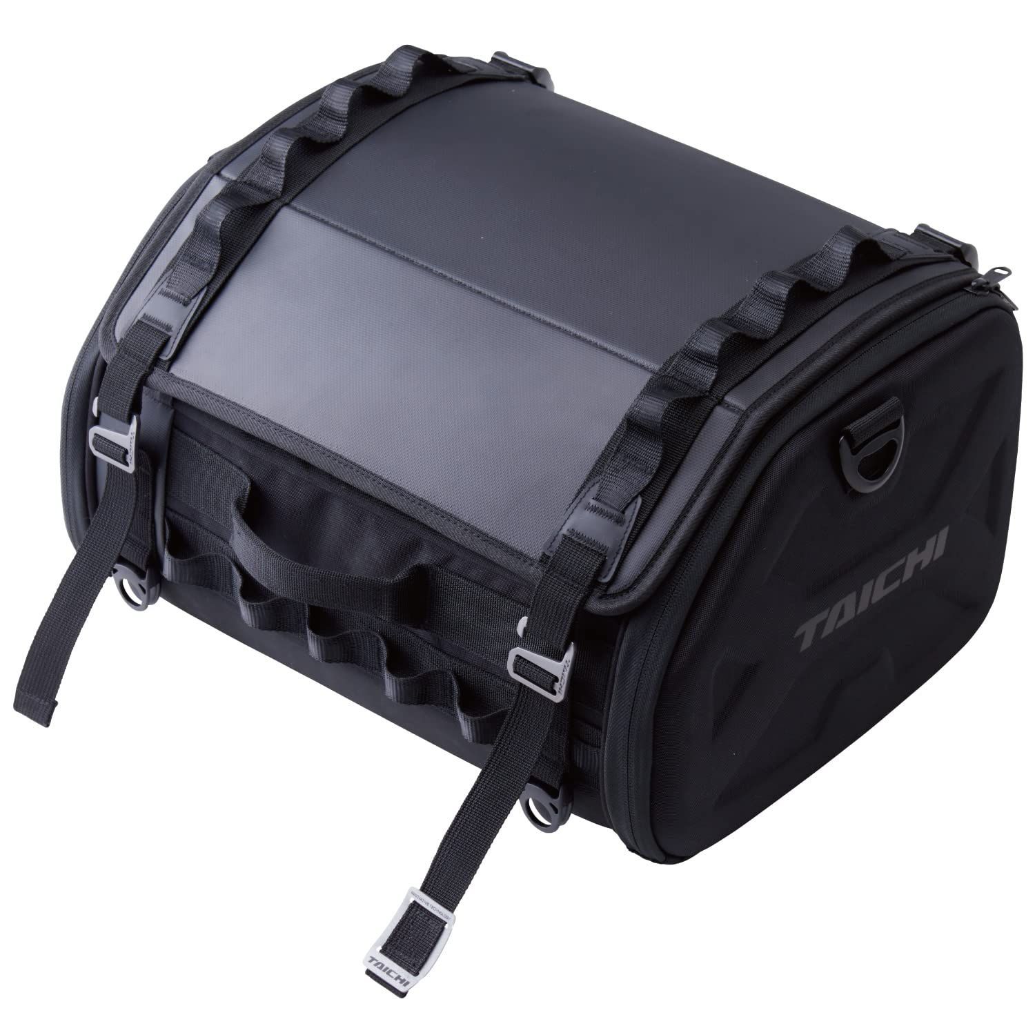 PatternName ブラック_Size 32L RSタイチ RS TAICHI バイク シートバッグ 車載バッグ 拡張機能 固定ベルト付き 取り付け簡単 レインカバー付属 ラージ シートバッグ.32 RSB313 ユニセックス大人 BLACK