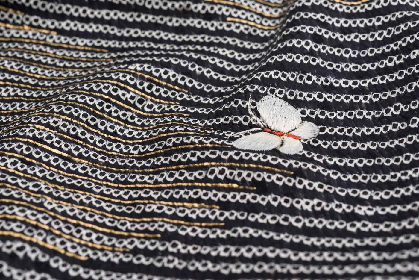 訪問着 蝶々刺繍