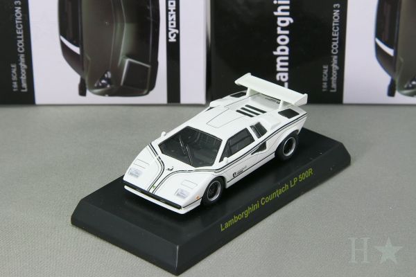 未開封品 1/18 京商 ランボルギーニ カウンタック LP500 ホワイト 中古品＞京商 1/64 ランボルギーニ カウンタック LP 500R ホワイト