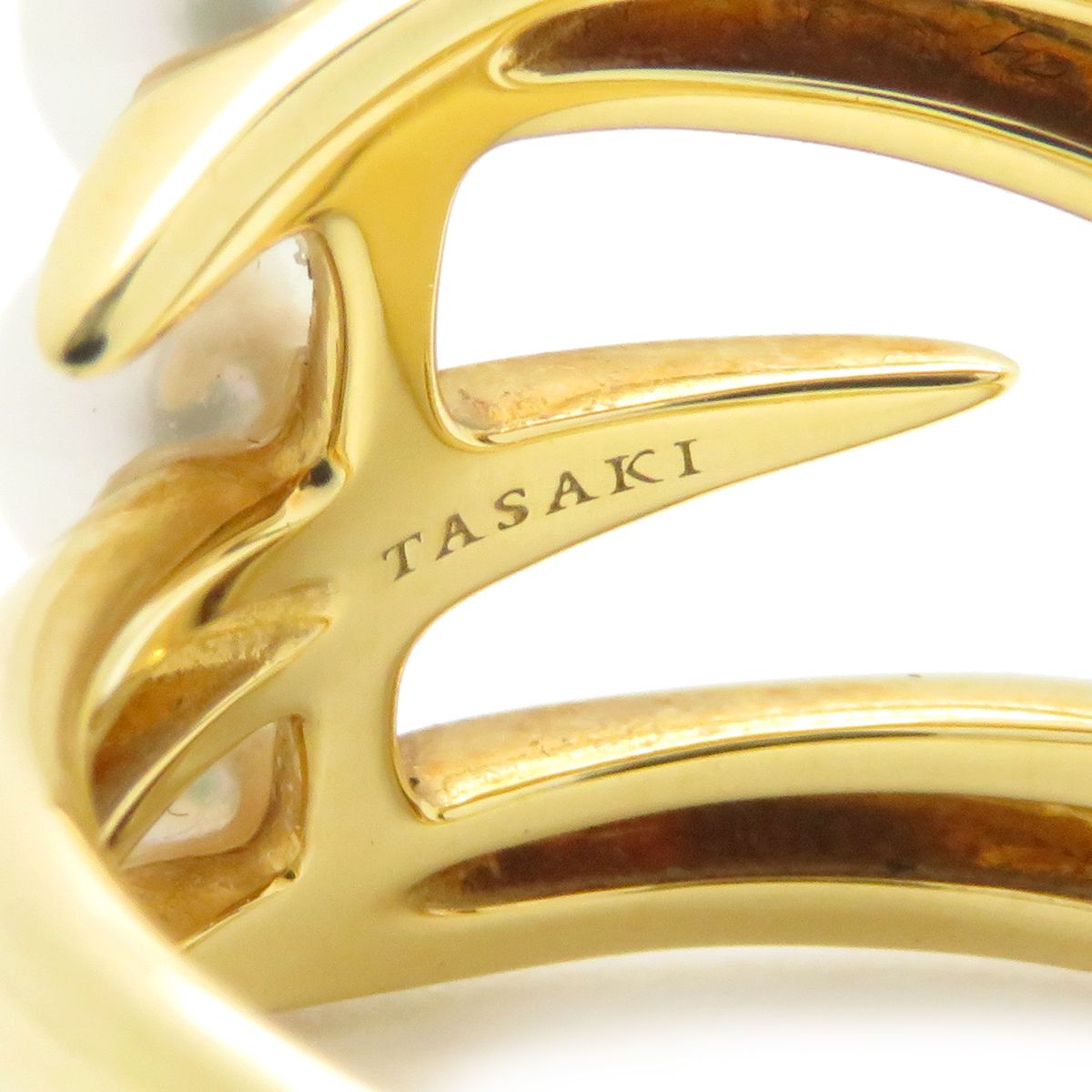 TASAKI TASAKI リング 指輪 デインジャー クロウ K18YG パール