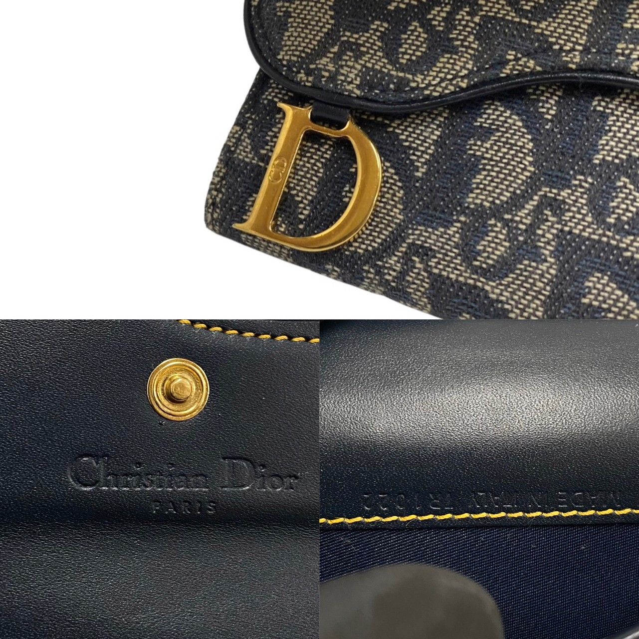 極美品 Christian Dior カードケース 名刺入れ トロッター 金具