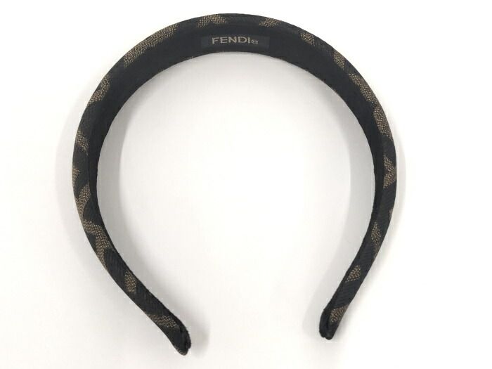 FENDI バレッタ カチューシャ ズッカ柄