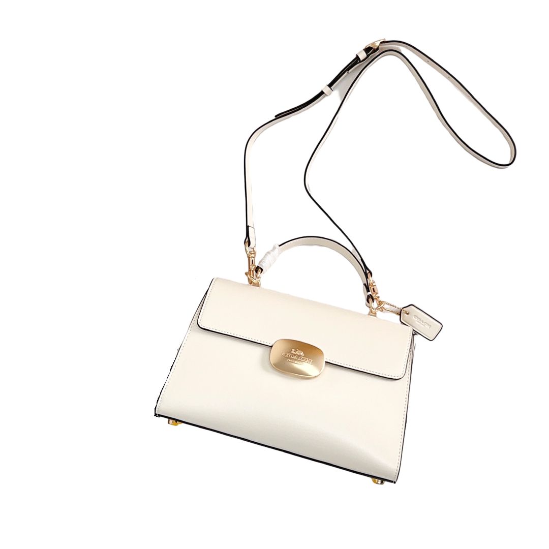 新品COACH ホワイト ハンドバッグ - メルカリ